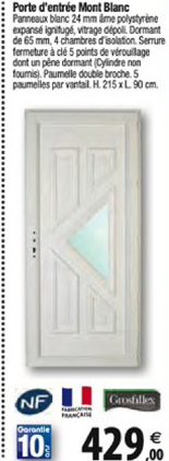 porte d'entrée mont blanc