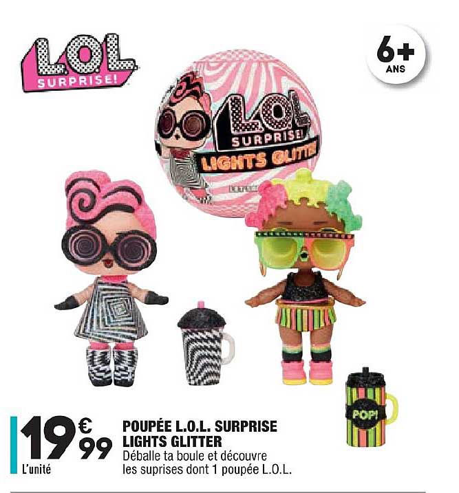 poupée l.o.l. surprise lights glitter