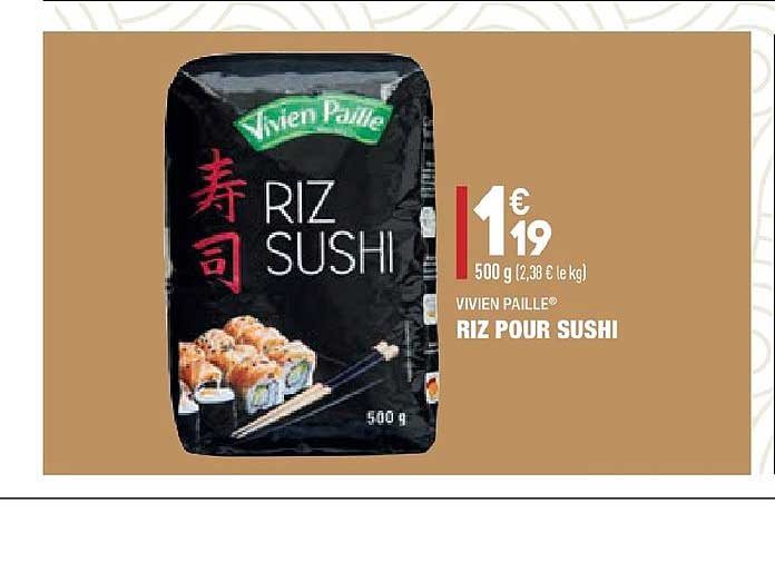 riz pour sushi vivien paille