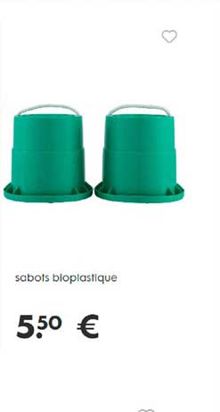 sabot bioplastique
