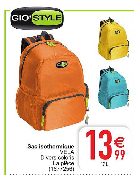 sac isothermique vela