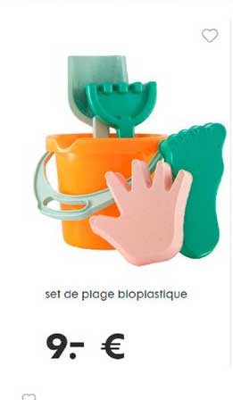set de plage bioplastique