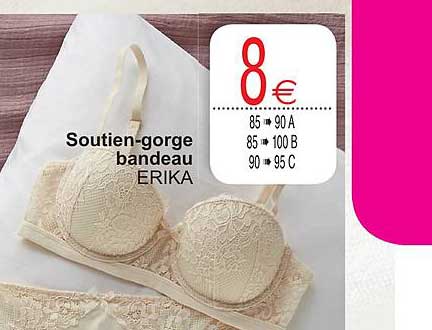 soutien gorge bandeau erika