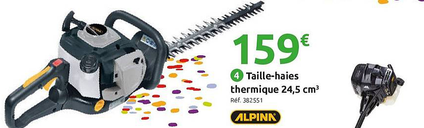 taille haies thermique 24.5 cm3