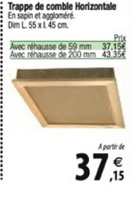 trappe de comble horizontale