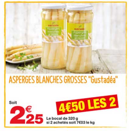 asperges blanches grosses "gustadéa"