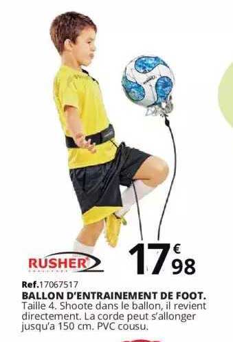 ballon d'entrainement de foot rusher