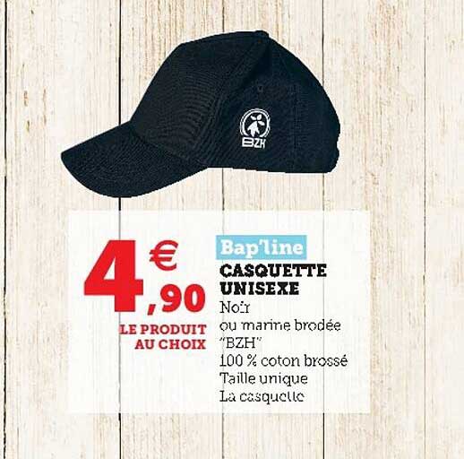 bap'line casquette unisexe