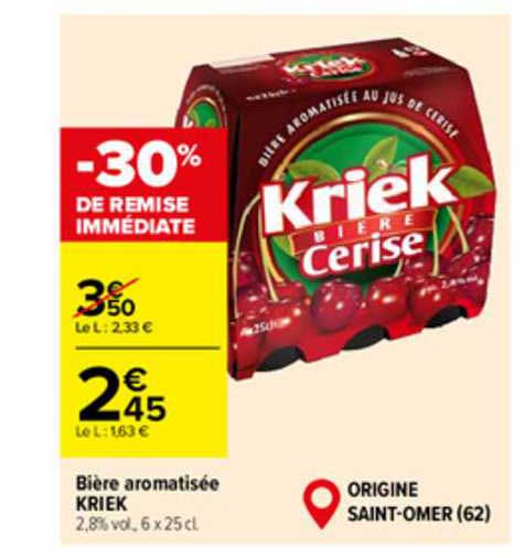 bière aromatisée kriek