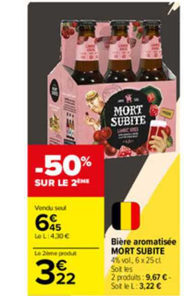 bière aromatisée mort subite