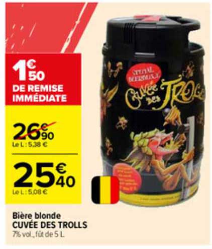 bière blonde cuvée des trolls