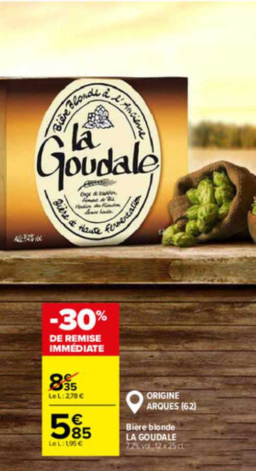 Bière Blonde La Goudale