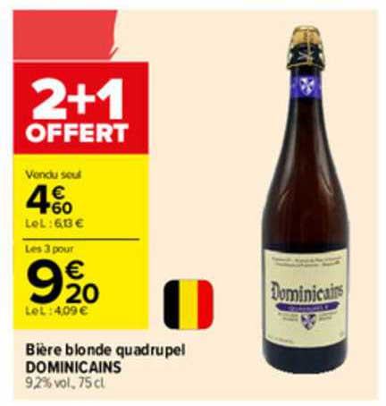 bière blonde quadrupel dominicains