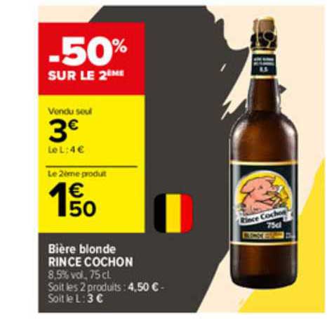 bière blonde rince cochon