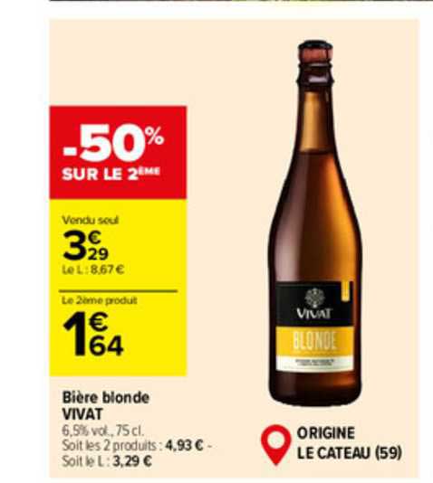 Bière Blonde Vivat