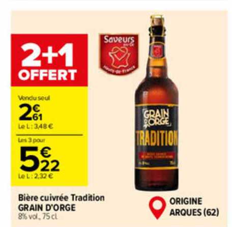 bière cuivrée tradition grain d'orge