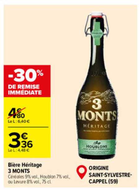 bière héritage 3 monts,