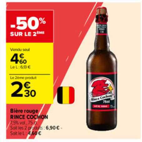 bière rouge rince cochon