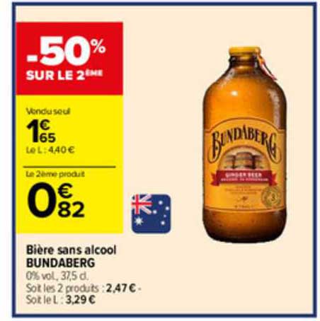 Bière Sans Alcool Bundeberg