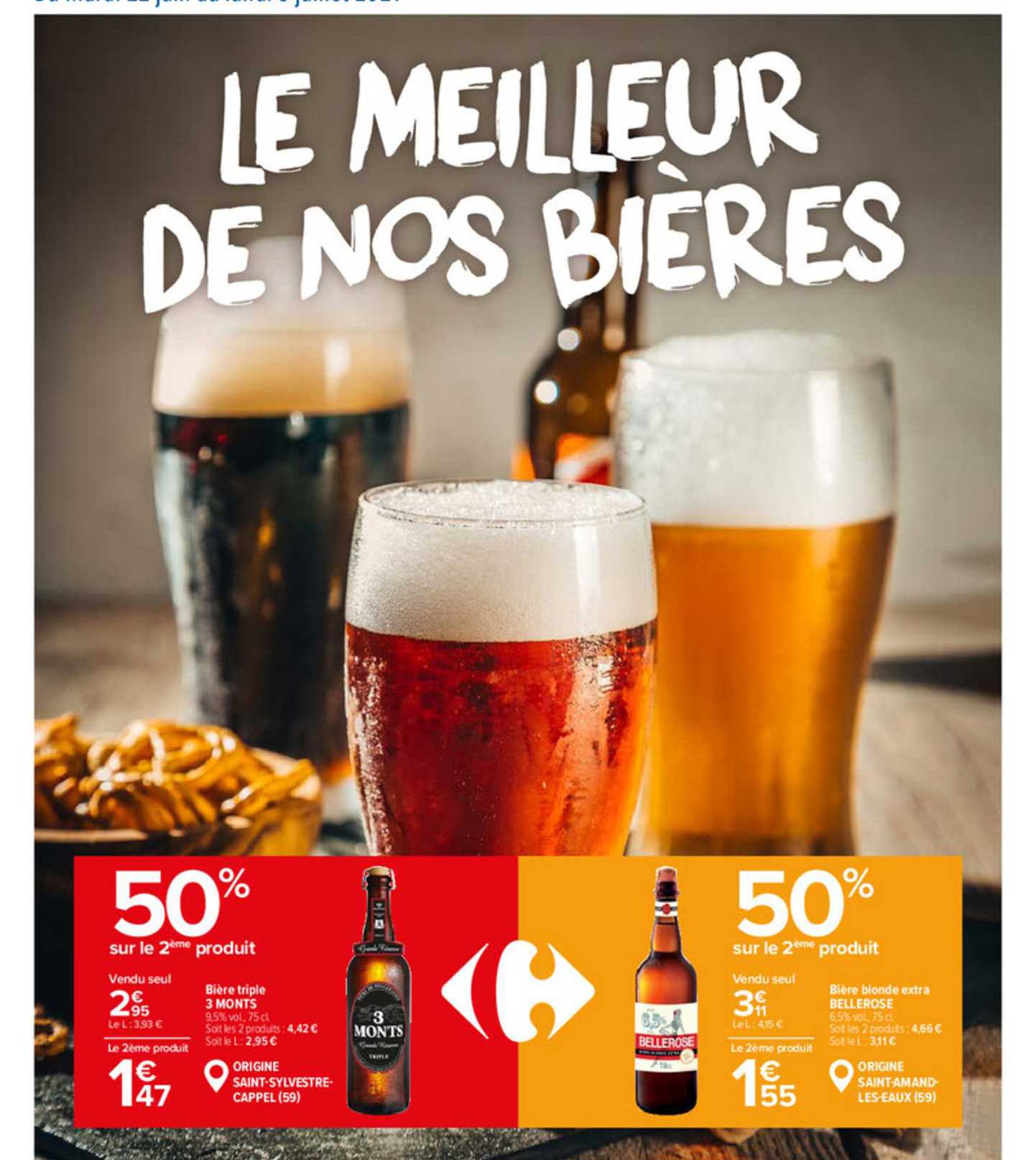 bière triple 3 monts, bière blonde extra bellerose