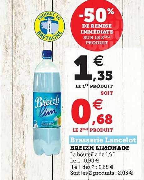 Breizh Limonade Brasserie Lancelot