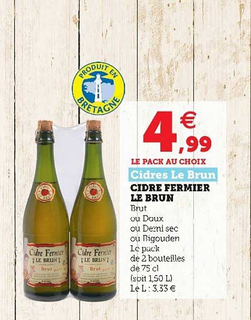 cidre fermier le brun cidres le brun