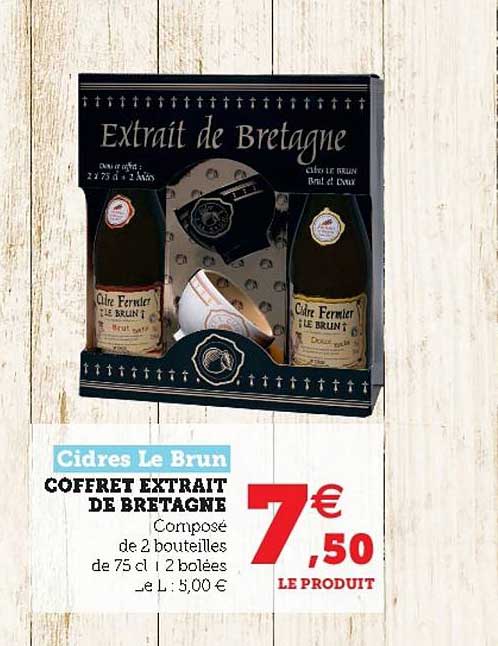 cidres le brun coffret extrait de bretagne