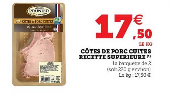 Côtes De Porc Cuites Recette Supérieure