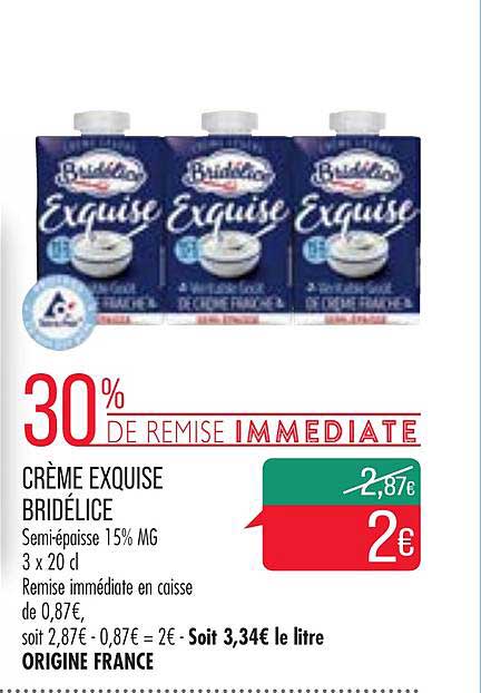 crème exquise bridélice