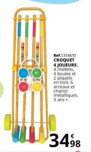 Croquet 4 Joueurs
