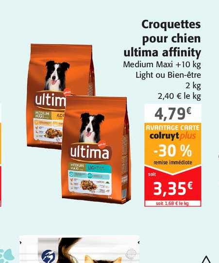croquettes pour chien ultima affinity