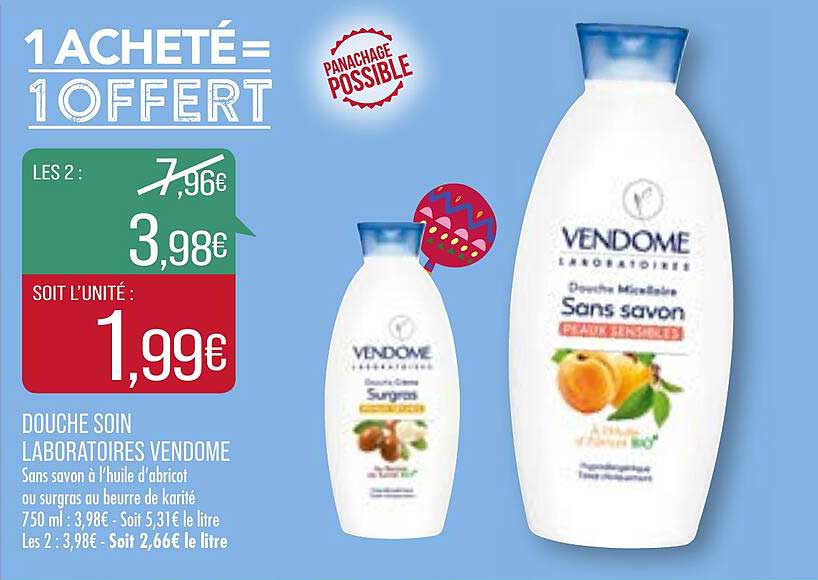 douche soin laboratoires vendome