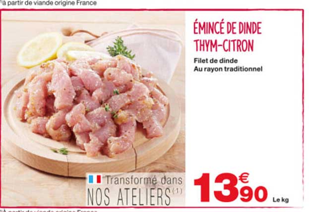 émincé De Dinde Thym-citron
