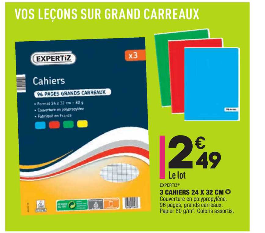 Expertiz 3 Cahiers 24 X 32 Cm
