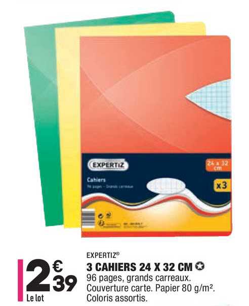 Expertiz 3 Cahiers 24 X 32 Cm