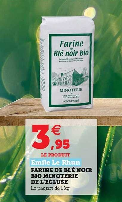 farine de blé noir bio minoterie de l'écluse emile le rhun