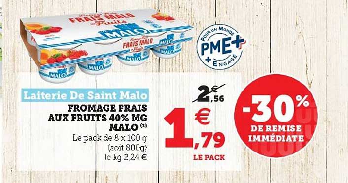 Fromage Frais Aux Fruits 40% Mg Malo
