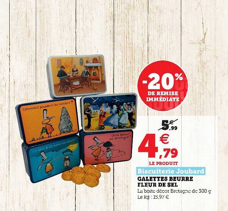 galettes beurre fleur de sel biscuiterie joubard
