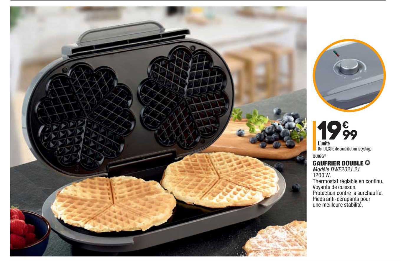 Gaufrier Double Quigg