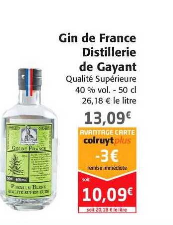 gin de france distillerie de gayant