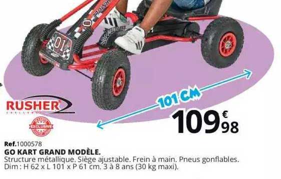 Go Kart Grand Modèle Rusher