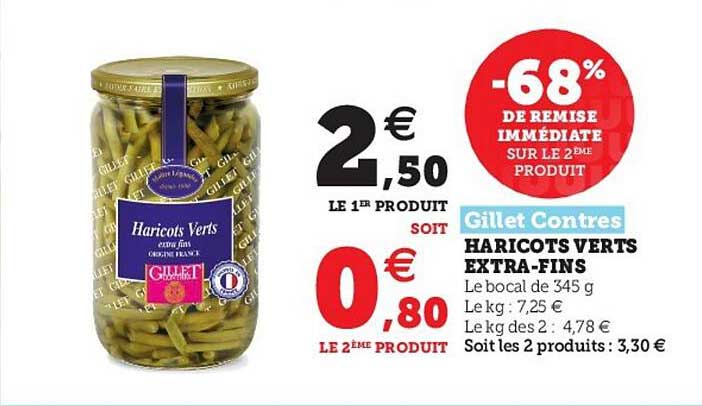 haricots verts extra-fins gillet contres