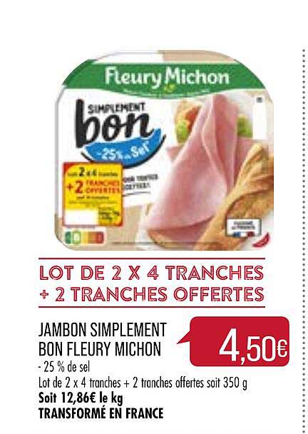 jambon simplement bon fleury michon