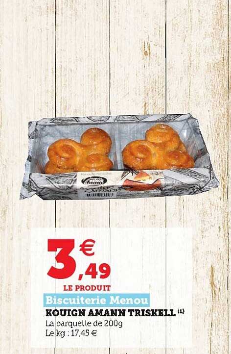 kouign amann triskell biscuiterie menou