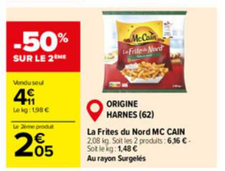 la frites du nord mc cain