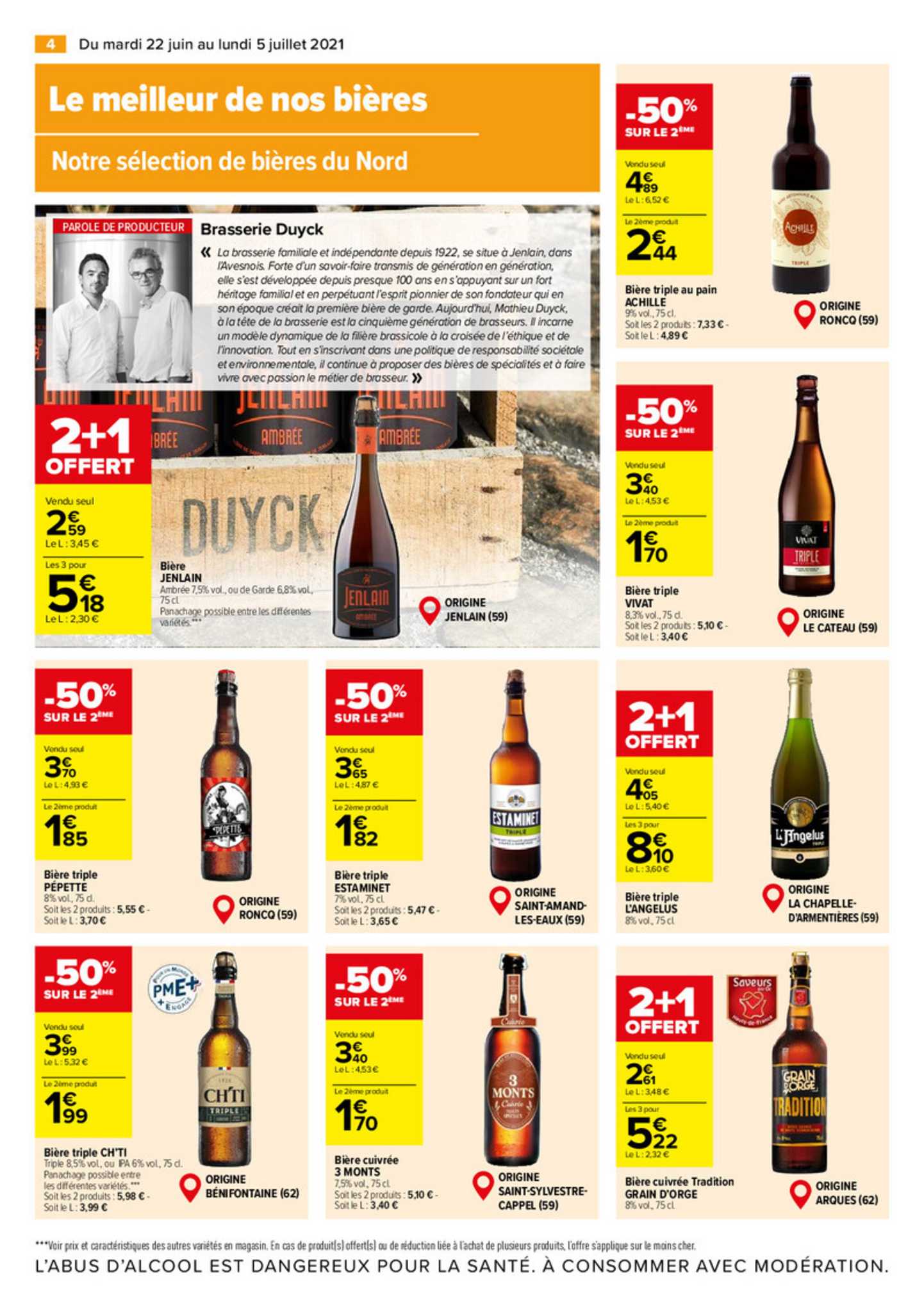 le meilleur de nos bières