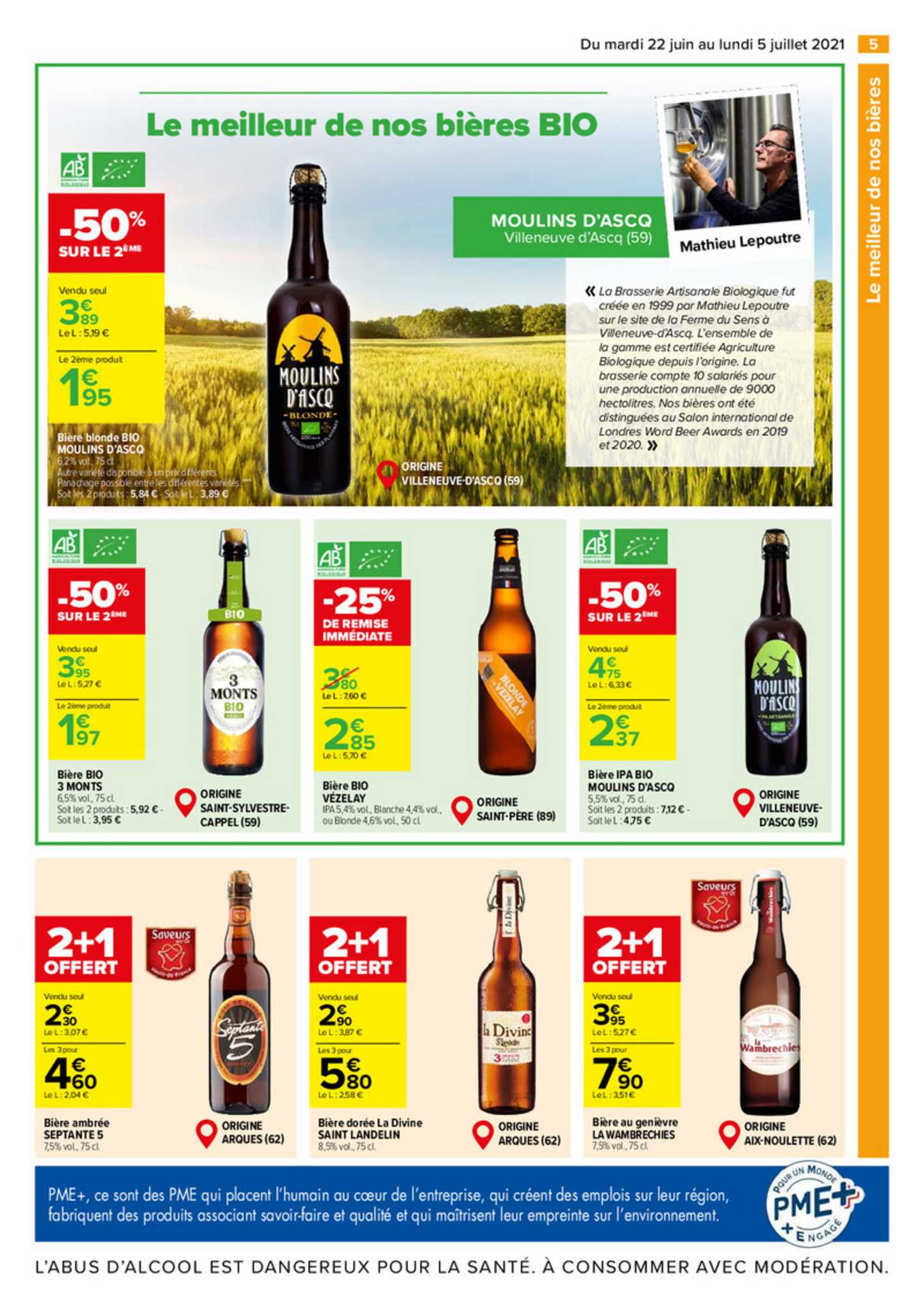 le meilleur de nos bières bio