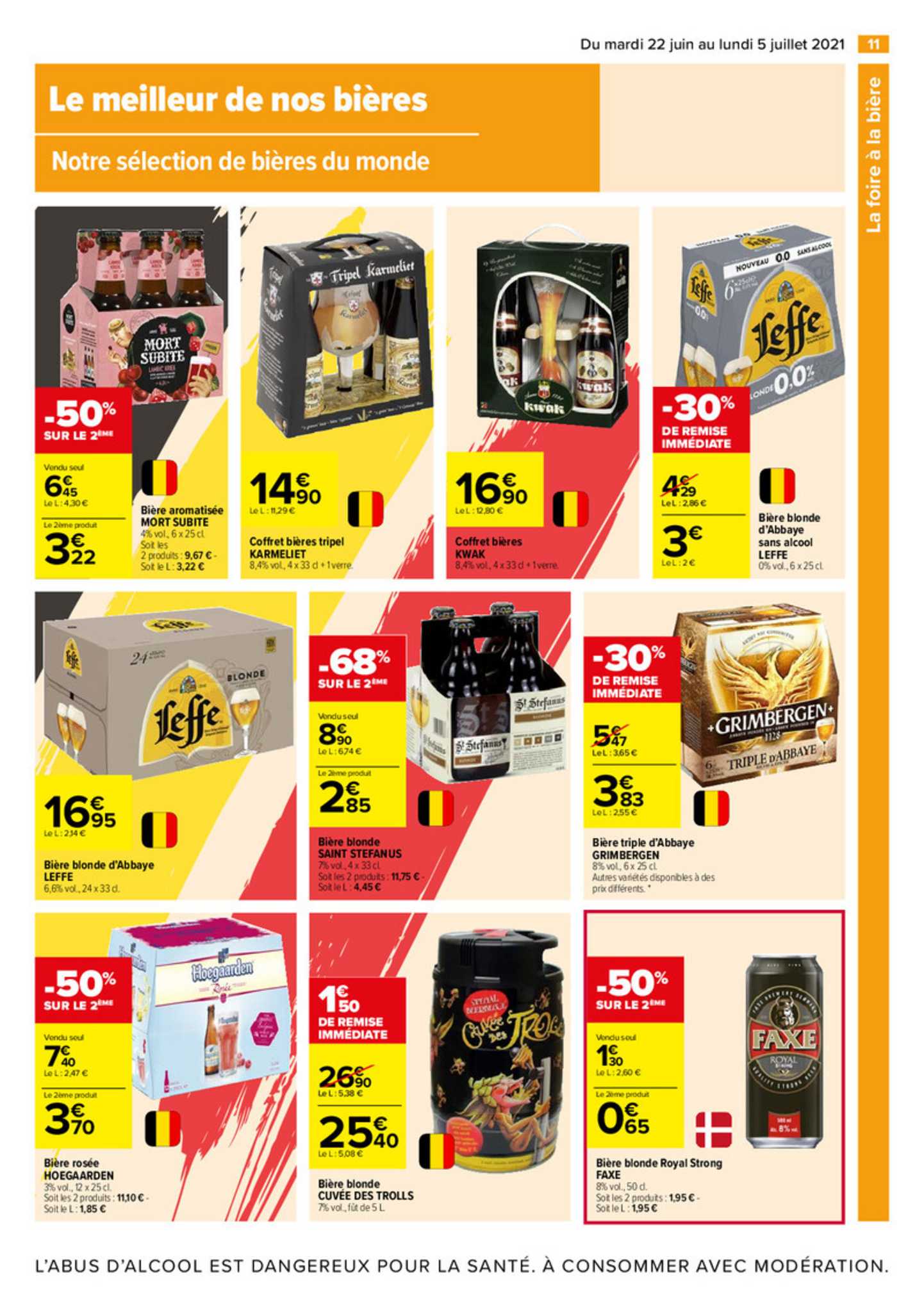 le meilleur de nos bières