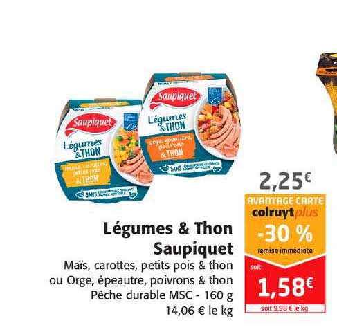 Légumes & Thon Saupiquet