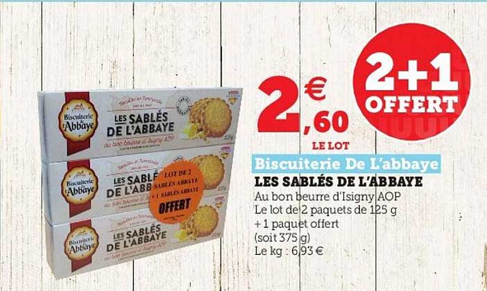 Les Sablés De L'abbaye Biscuiterie De L'abbaye